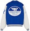Lookbook REPRESENT FW22 Colorblock Logo Print Baseball Jacket - Blue. M01143-109