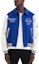 Details for REPRESENT FW22 Colorblock Logo Print Baseball Jacket - Blue. M01143-109
