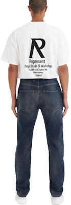 REPRESENT FW22 Loose Fit Solid Color Jeans Deep Blue M07088-176 Shop REPRESENT FW22 Loose Fit Solid Color Jeans Deep Blue M07088-176
