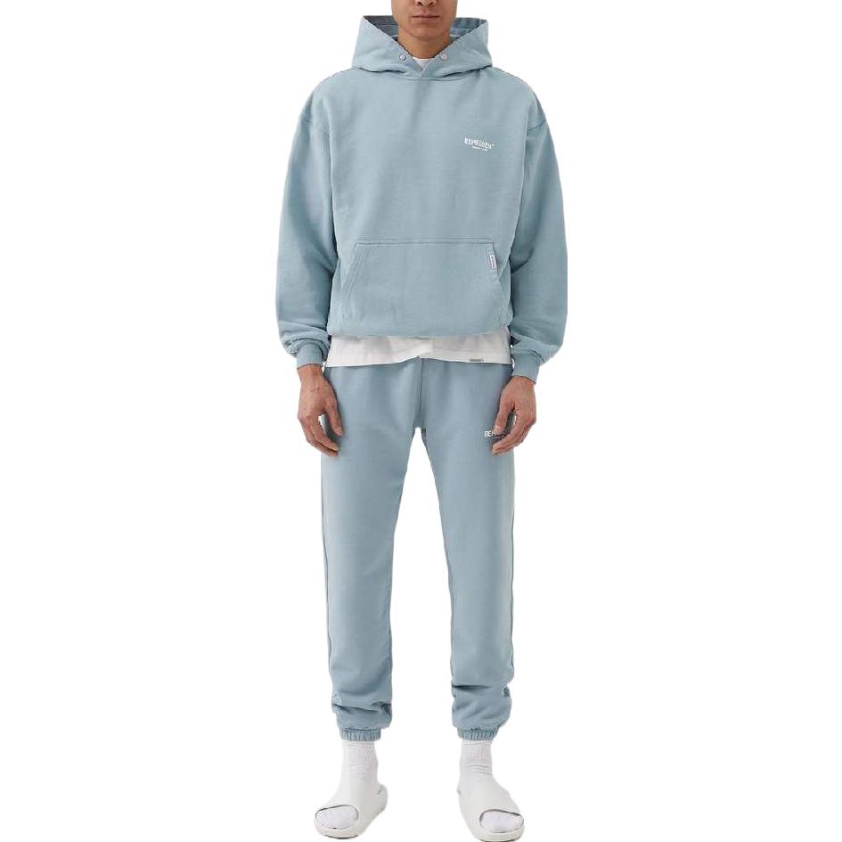 Lookbook REPRESENT FW22 Pantalones Jogger Casuales Azul Sólido M08175-143