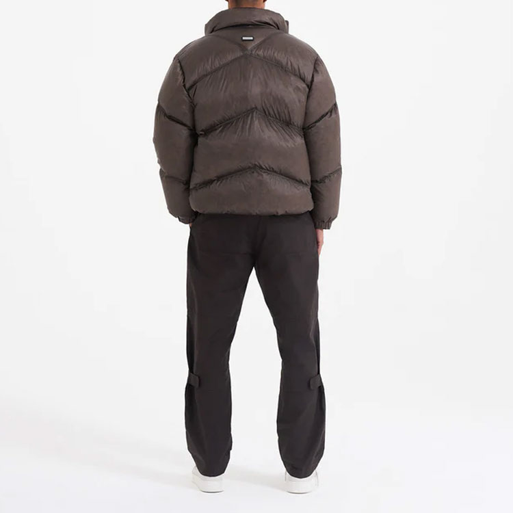 Shop REPRESENT FW22  Solid Washed Jacket Deep Brown M01149-04