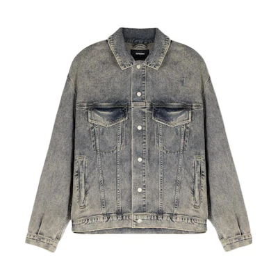 REPRESENT FW22 Vintage Washed Classic Denim Jacket Blue M07063-57