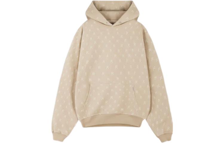 Represent FW22 All-Over Logo Oversized Hooded Sweater White M04220-209