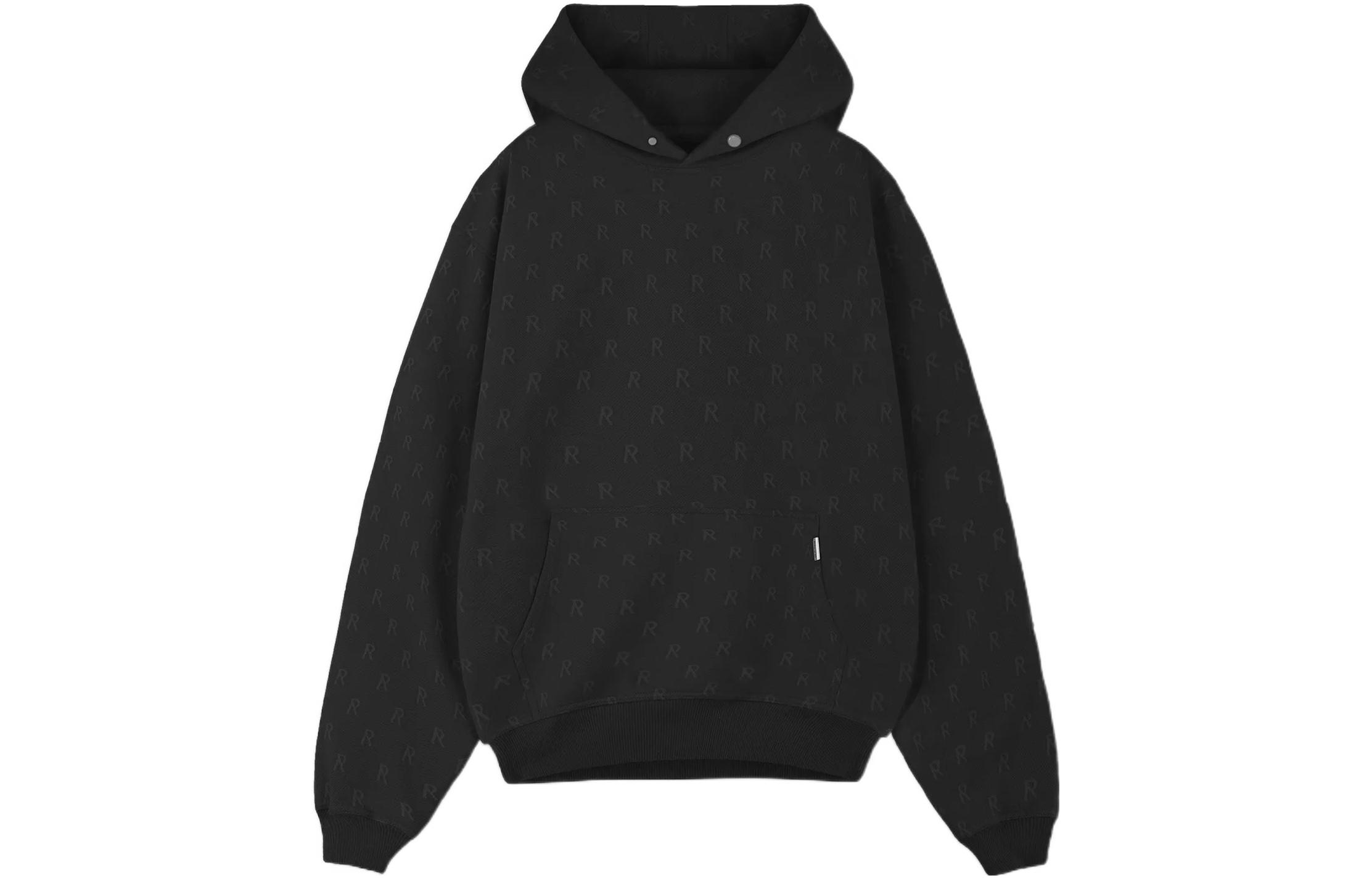 Order Represent FW22 All-Over Logo Oversized Hoodie Black Men’s M04220-171