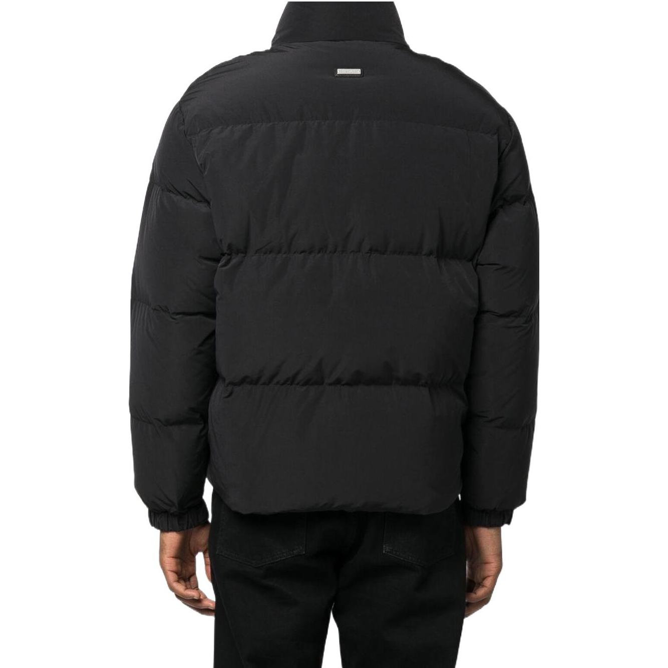 Shop REPRESENT FW22 Black Logo Fleece Lined Zip-Up Jacket for Men M01208-01