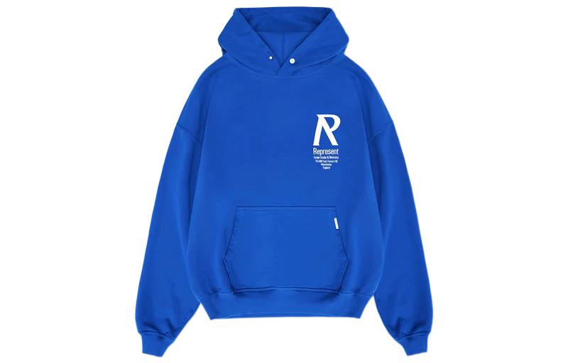 Represent FW22 Blue Logo Print Hoodie Unisex M04230-109