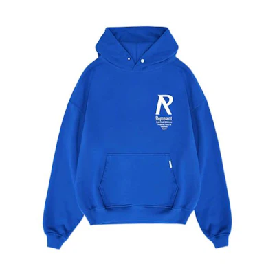 Represent FW22 Blue Logo Print Hoodie Unisex M04230-109
