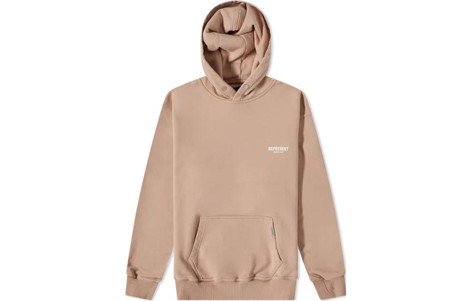 Represent FW22 Brown Logo Hoodie Pullover for Men W04003-227