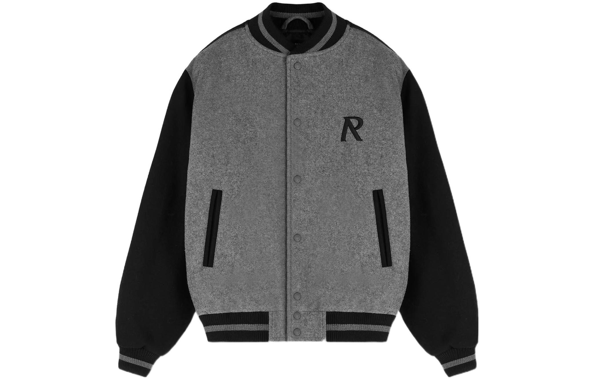 REPRESENT FW22 Colorblock  Bomber Jacket Single-Breasted - Grey M01145-05