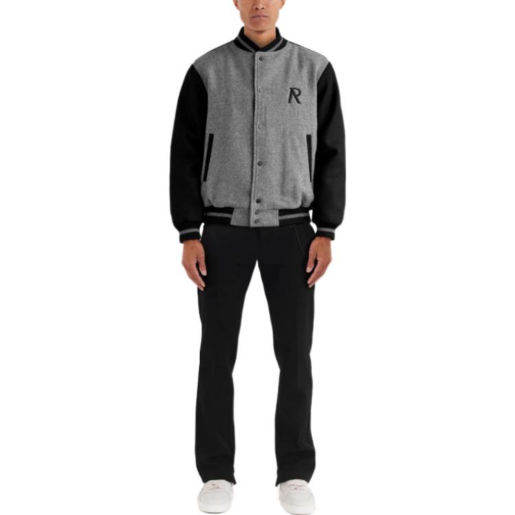 Lookbook REPRESENT FW22 Jaket Bomber Colorblock Single-Breasted - Kelabu M01145-05