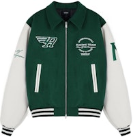 REPRESENT FW22 Jaket Varsity Lengan Panjang Hijau Logo Colorblock. M01143-62 Order REPRESENT FW22 Jaket Varsity Lengan Panjang Hijau Logo Colorblock. M01143-62