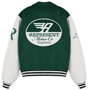 REPRESENT FW22 配色标志印花绿色棒球夹克 长袖外套 M01143-62 Lookbook REPRESENT FW22 配色标志印花绿色棒球夹克 长袖外套 M01143-62