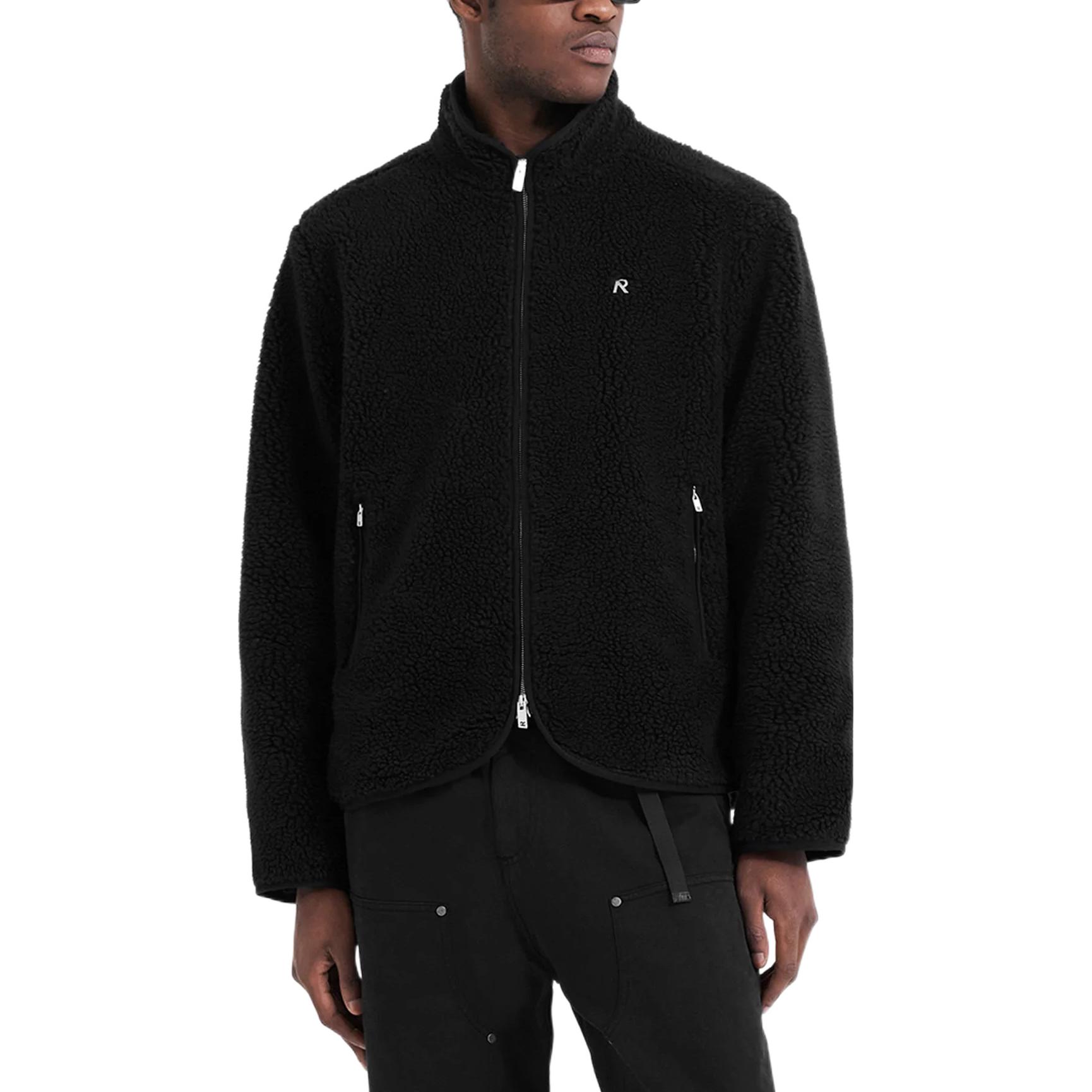 Shop Represent FW22 Dual Zipper Logo Jacket Black Outerwear M01185-01