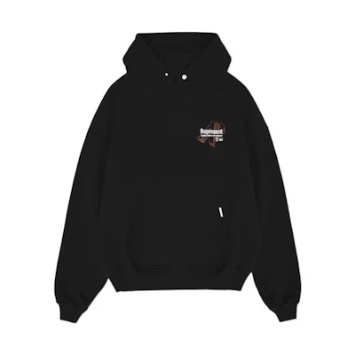 Represent FW22 Letter Logo Printed Hoodie Black M04269-01