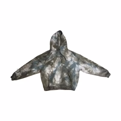 Represent FW22 Logo Tie-Dye Abstract Washed Hoodie Men’s Blue Green M04030