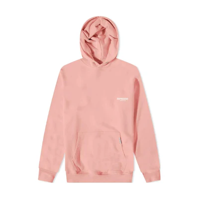 Represent FW22 Pink Letter Logo Graphic Hoodie Pullover for Men W04003-228