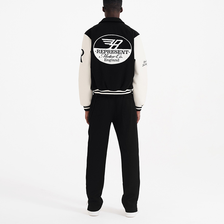 Purchase REPRESENT FW22 Racing Team Varsity Bomber Jaket Hitam Uniseks M01143-01