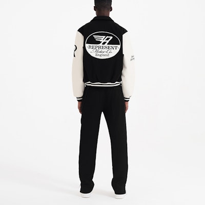 REPRESENT FW22 Racing Team Varsity Bomber Jaket Hitam Uniseks M01143-01 Purchase REPRESENT FW22 Racing Team Varsity Bomber Jaket Hitam Uniseks M01143-01