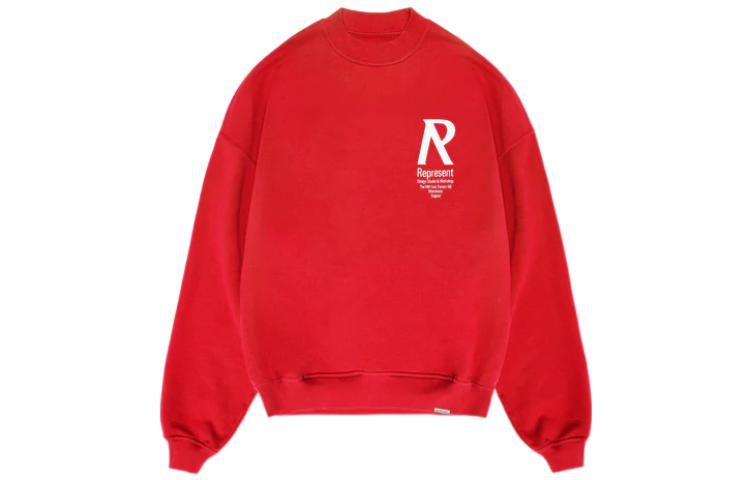 Represent FW22 Red Letter Print Crewneck Sweatshirt Unisex M04229-206