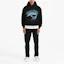 Lookbook Represent FW22 Shark Print Pullover Long Sleeve Sweatshirt Black M04222-01