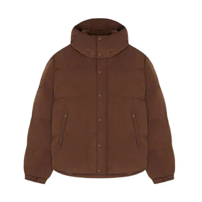 Represent FW22 Solid Color Casual Zip-Up Hoodie Jacket Unisex Mocha Color M01151-04