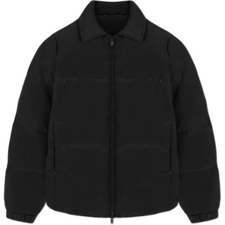 Represent FW22 Solid Color Casual Zip-Up Jacket Black M01178-01