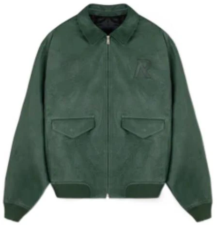 represent-fw-22-solid-leather-bomber-jacket-unisex-green-m01162-62
