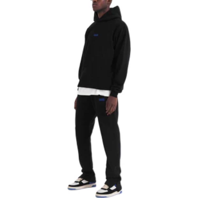 Shop REPRESENT FW22 黑色純色標誌長袖圓領衛衣 男款 M04241-01