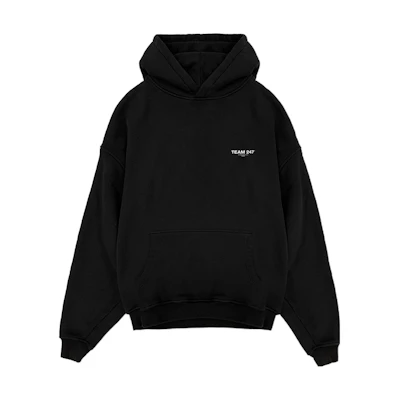 Represent FW22 Team 247 Black Hoodie Letter Print Pullover Sweatshirt MX055-01