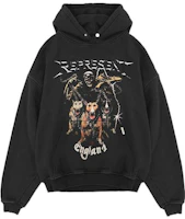 Represent FW22 Three-Head Dog Print Black Hoodie Men M04065-03 Represent FW22 Three-Head Dog Print Black Hoodie Men M04065-03