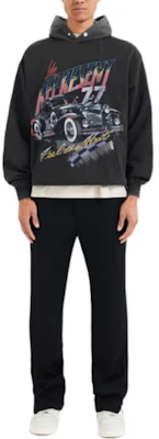 Represent FW22 Vintage Car Letter Print Sweatshirt Retro Black M04083-03 Lookbook Represent FW22 Vintage Car Letter Print Sweatshirt Retro Black M04083-03