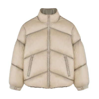 REPRESENT FW22 Washed Down Jacket Wheat Color Winter Outerwear M01149-209