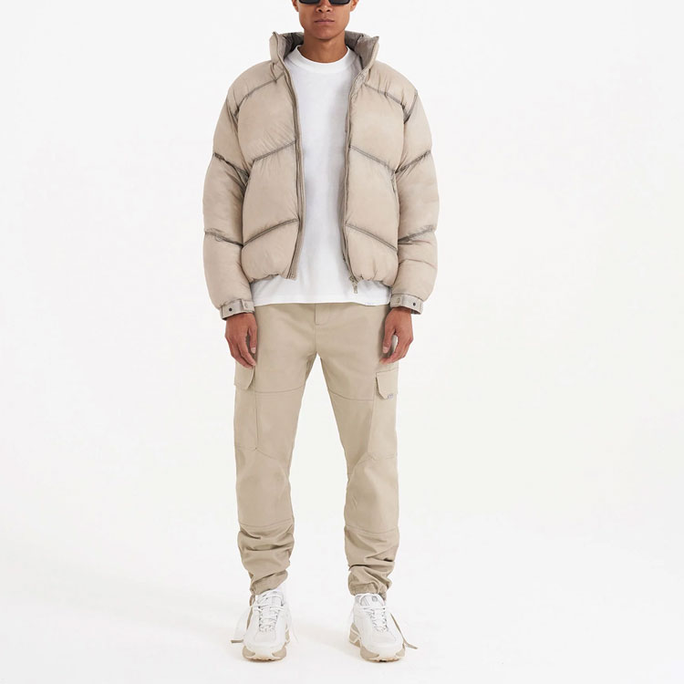 Lookbook REPRESENT FW22 Washed Down Jacket Wheat Color Winter  Outerwear M01149-209