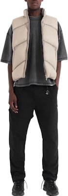 REPRESENT FW22 Washed Puffer Vest Beige Double-Zip Minimalist Design M01138-209 Lookbook REPRESENT FW22 Washed Puffer Vest Beige Double-Zip Minimalist Design M01138-209