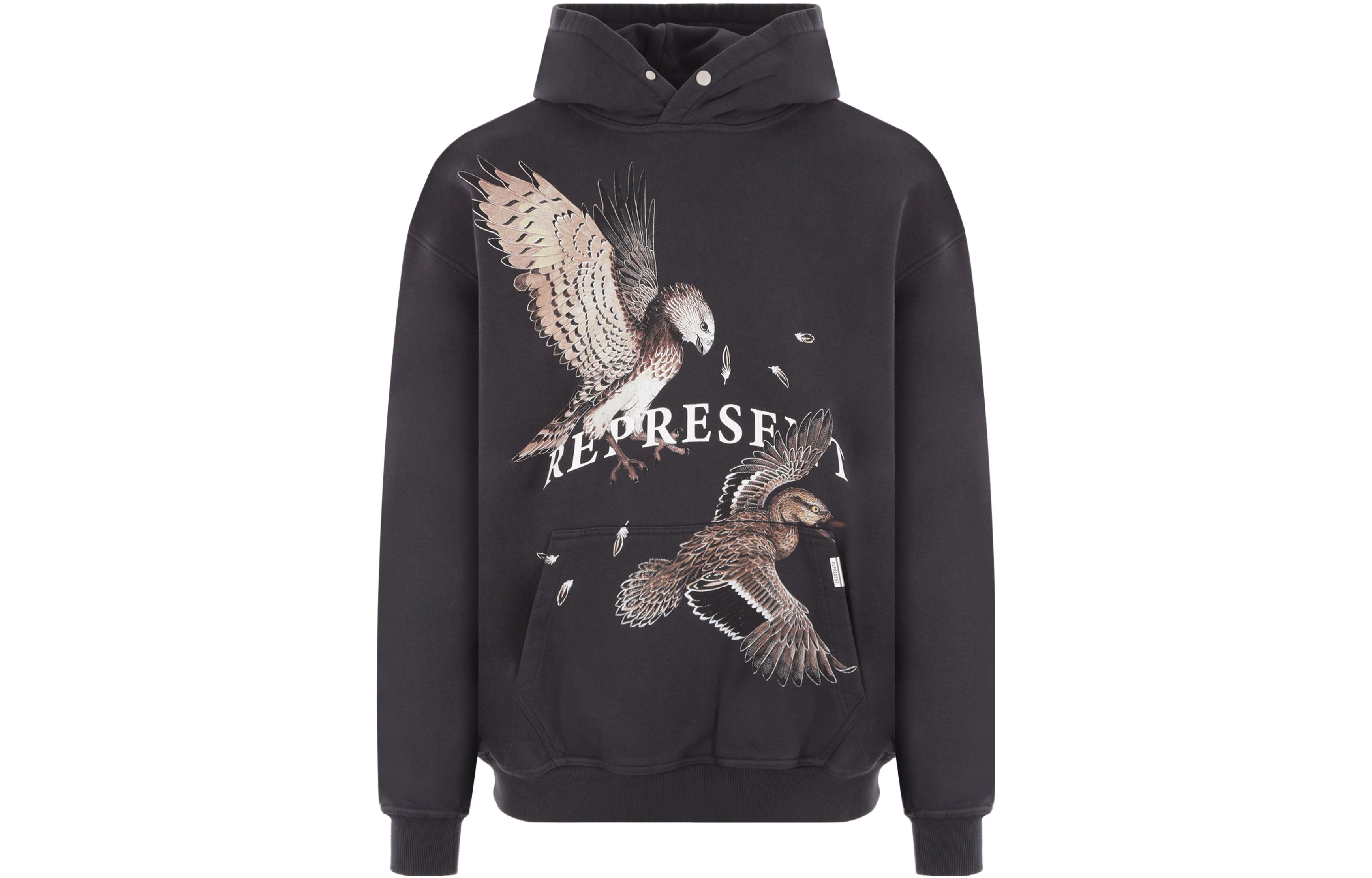 Represent FW23 Animal Print Cotton Sweatshirt Black MH4031-171