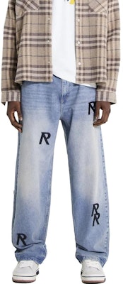 REPRESENT FW23 R3 Initial Baggy Straight-Leg Denim Jeans Unisex Blue MB6002-60 Lookbook REPRESENT FW23 R3 Initial Baggy Straight-Leg Denim Jeans Unisex Blue MB6002-60