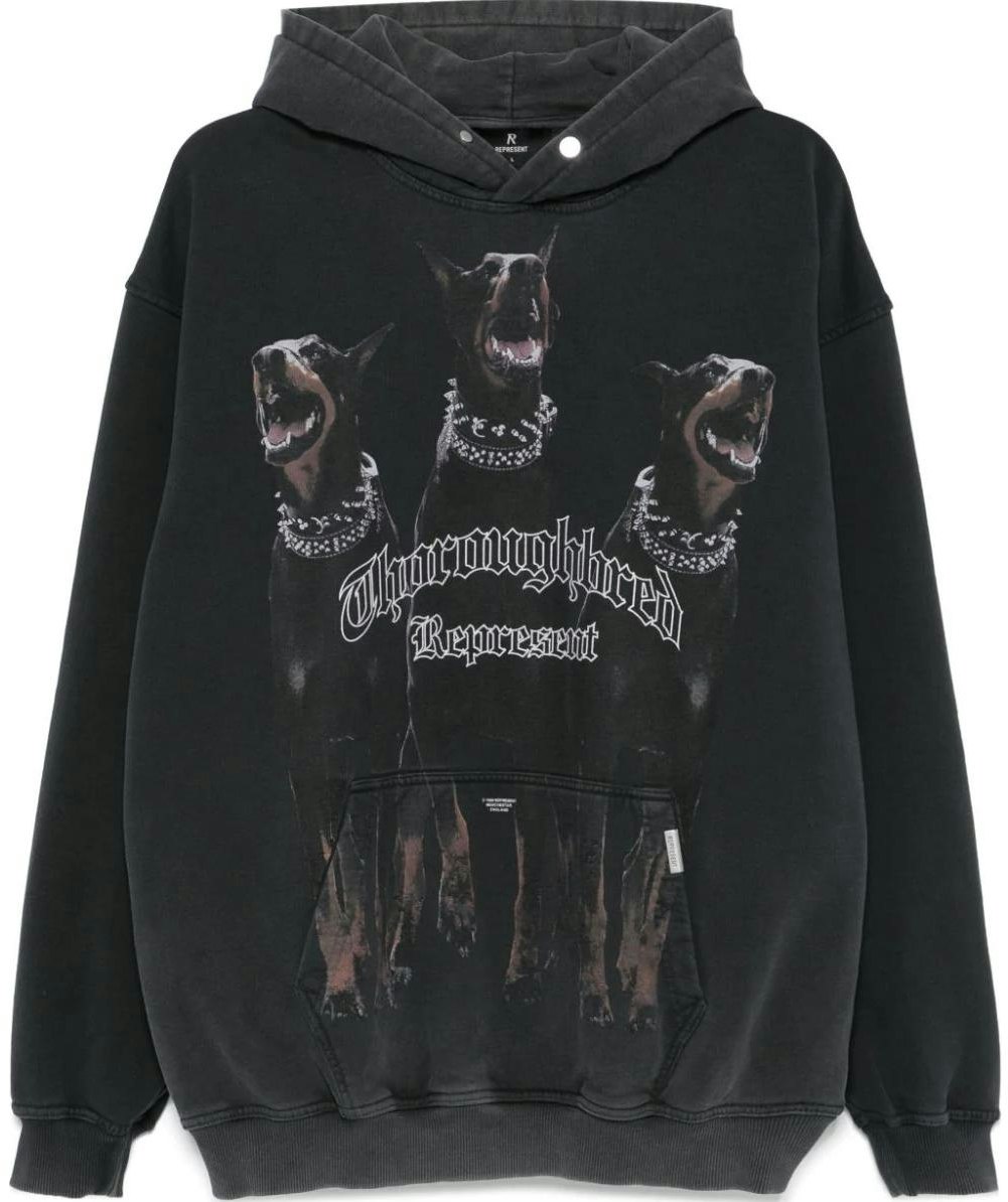represent-fw-24-black-knit-textured-hoodie-with-dog-print-for-men-m04149-03