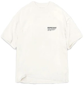 REPRESENT 涂鸦印花短袖圆领T恤 男款 白色 MLM4711-72 Order REPRESENT 涂鸦印花短袖圆领T恤 男款 白色 MLM4711-72