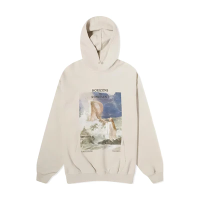 Represent Graphic Print Hoodie Beige Unisex MLM40-994