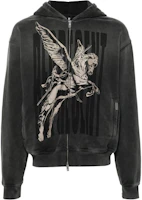Represent Graphic Print Zip-Up Hoodie Jacket Grey MLM405-444 Represent Graphic Print Zip-Up Hoodie Jacket Grey MLM405-444