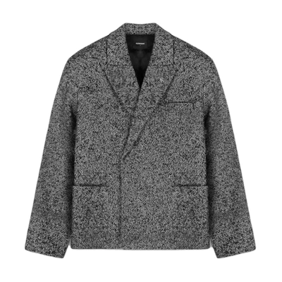 Represent Gray Double-Breasted Blazer V-Neck Long Sleeve Jacket MS1003-127