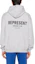 Lookbook Represent Grey Logo Print Pullover Hoodie - Loose Fit OCM407-302