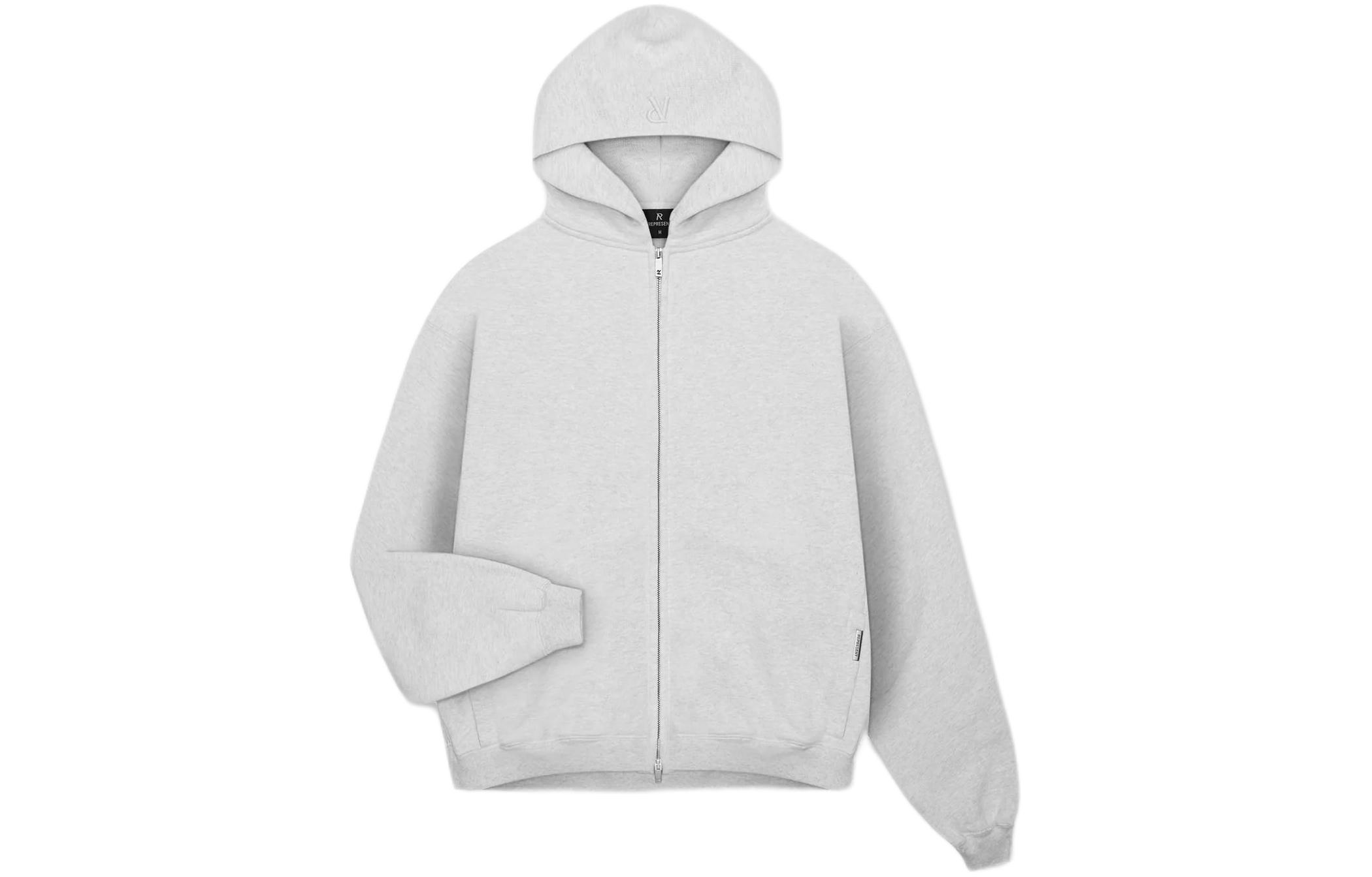 Represent Heavyweight Initial Zip Hoodie Grey Zip-Up Jacket INM408-506