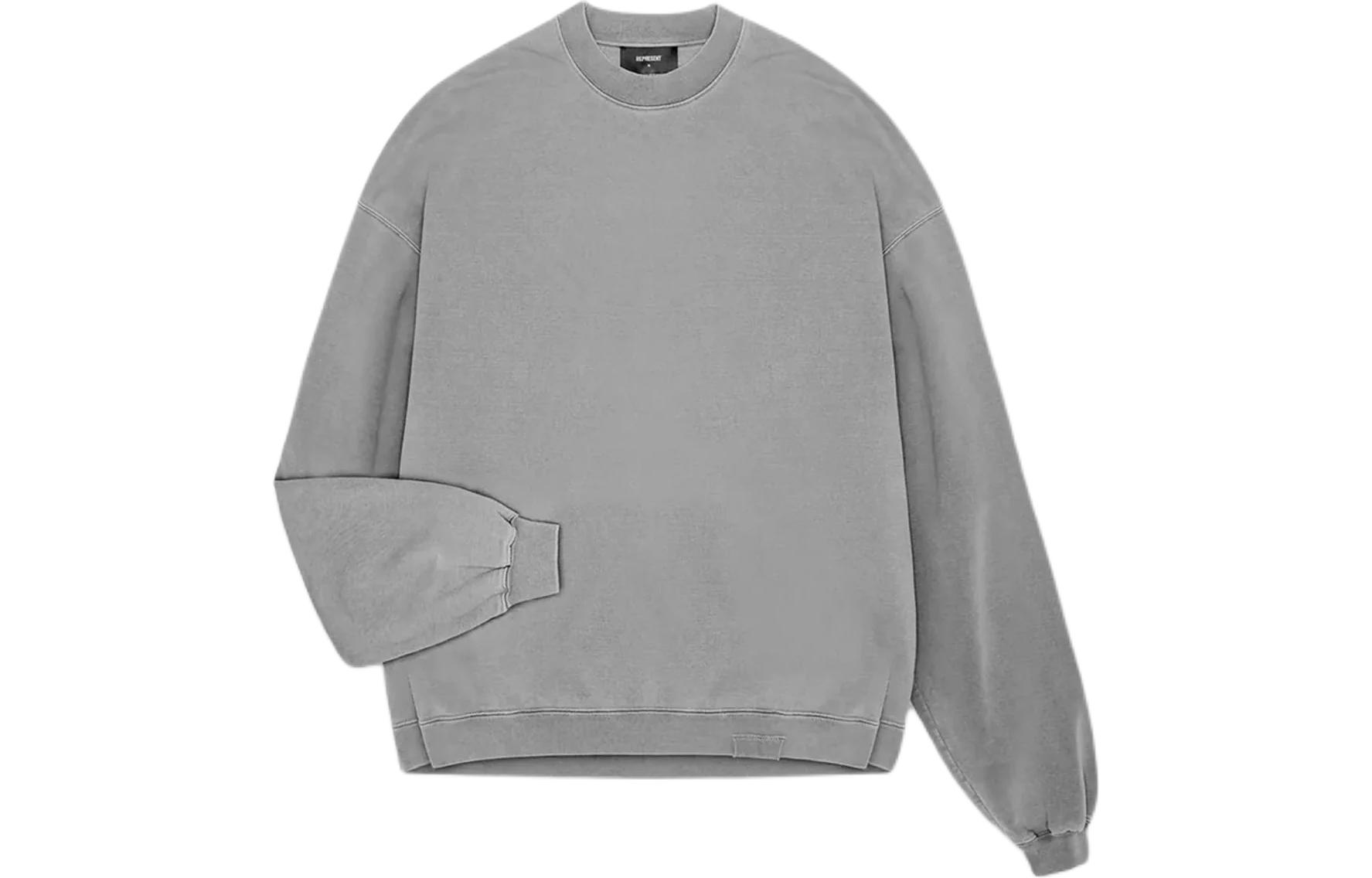 Represent Initial Sweater Crewneck Pullover Long Sleeve - Gray INM403-119