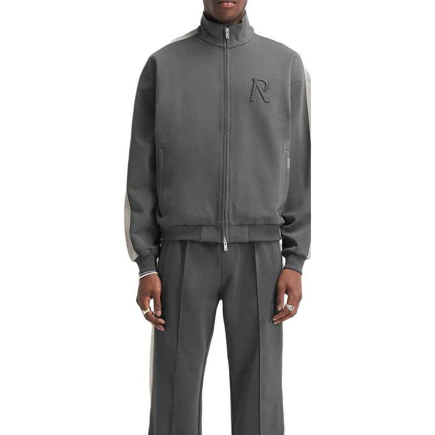 Lookbook Jaket Tracksuit REPRESENT Initial Kelabu Slim Fit Lengan Panjang. MJ1003-396