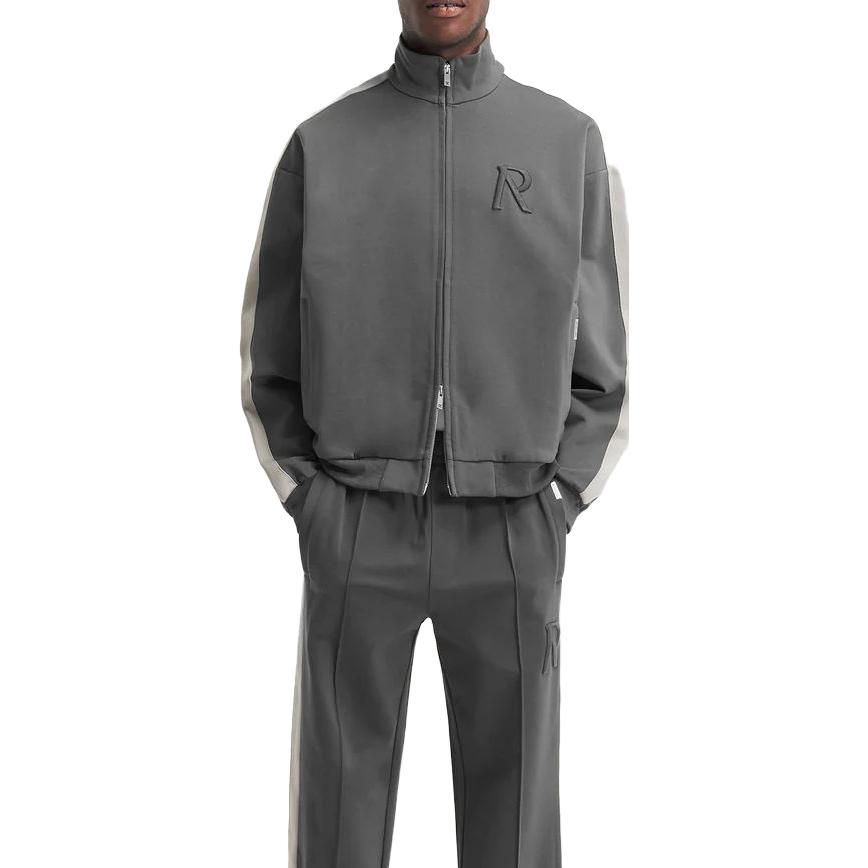 Shop Jaket Tracksuit REPRESENT Initial Kelabu Slim Fit Lengan Panjang. MJ1003-396