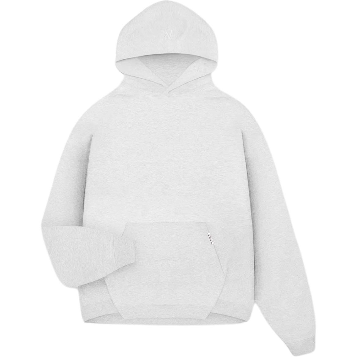 Represent Kangaroo Pocket Embroidered Initials Grey Long Sleeve Sweatshirt Men INM4662-508