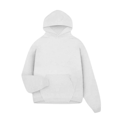 Represent Kangaroo Pocket Embroidered Initials Grey Long Sleeve Sweatshirt Men INM4662-508