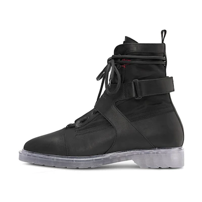 Represent Leather Fashion Ten-Hole Work Boots 'Black'