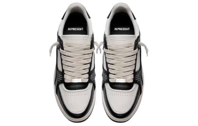 Shop Represent Leder-Schnürschuhe ''Schwarz Weiß'' M12046-37